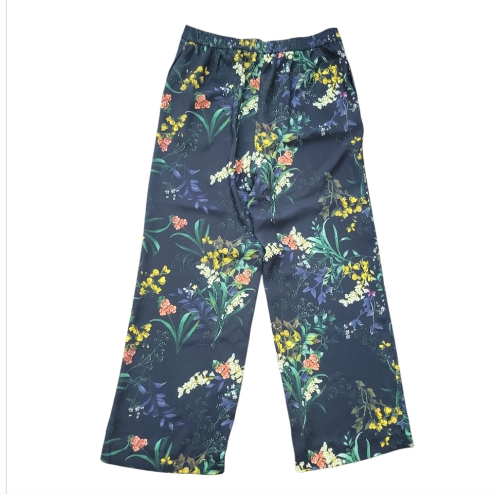 Chico's Floral Wide Leg Soft Pants Wildflower Print Pull On Lightweight 0.5 6 - Picture 6 of 9